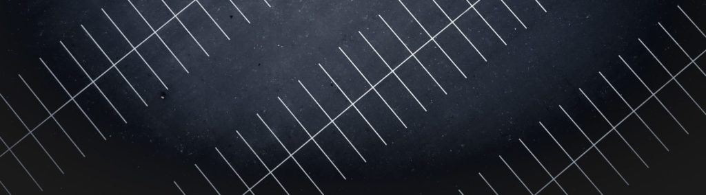 Dark night sky texture with scattered stars and overlaid geometric grid pattern of diagonal white lines.