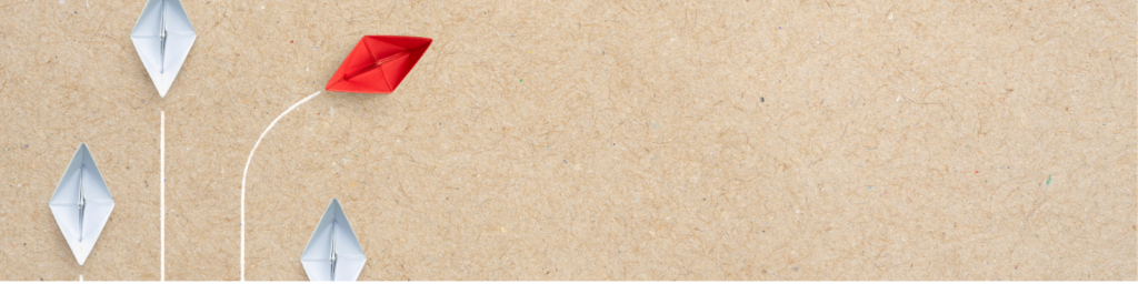 Lent-themed decorative banner with abstract geometric shapes (diamonds and lines) in shades of blue and red on a beige background.