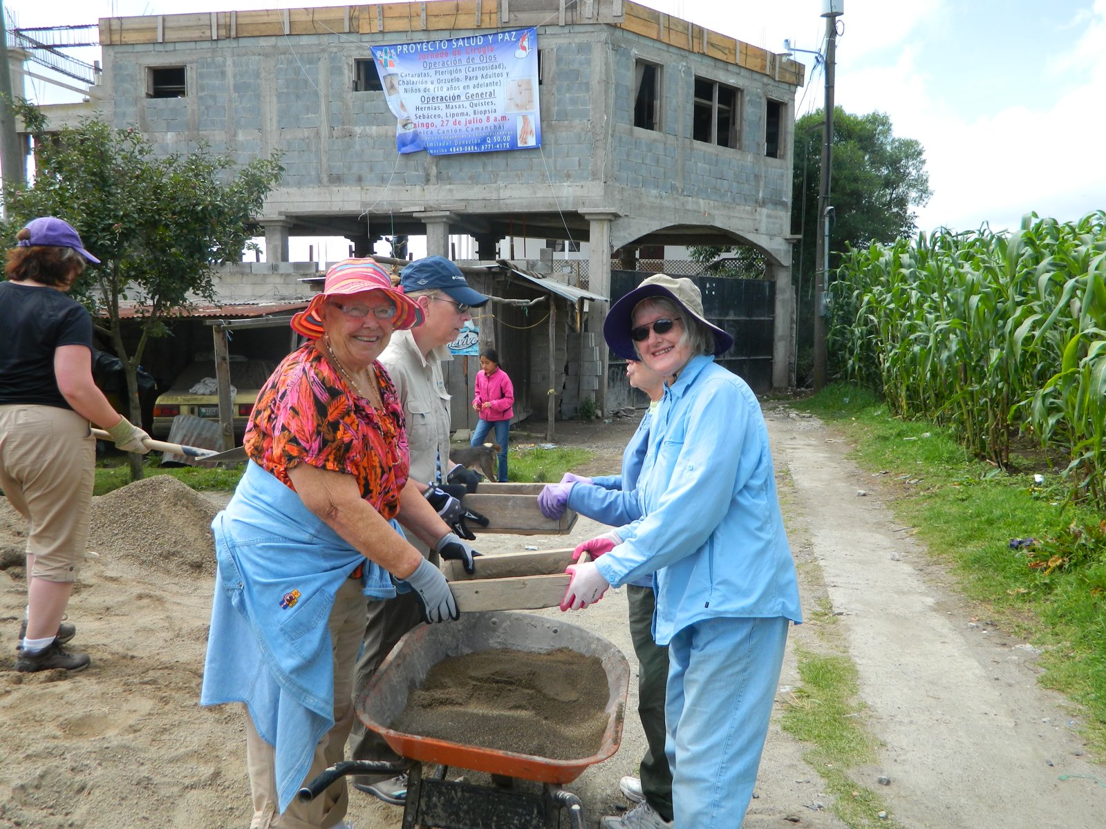 First Church mission volunteers at a Salud y Paz clinic in Guatemala