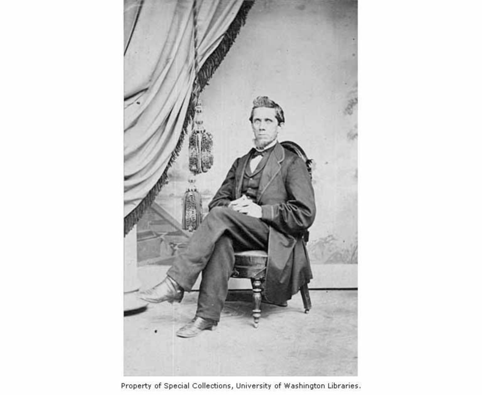 Seated portrait of Rev. Daniel Bagley, circa 1867