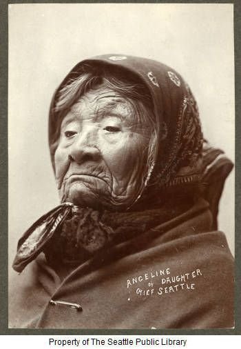 Portrait of Princess Angeline, daughter of Chief Seattle