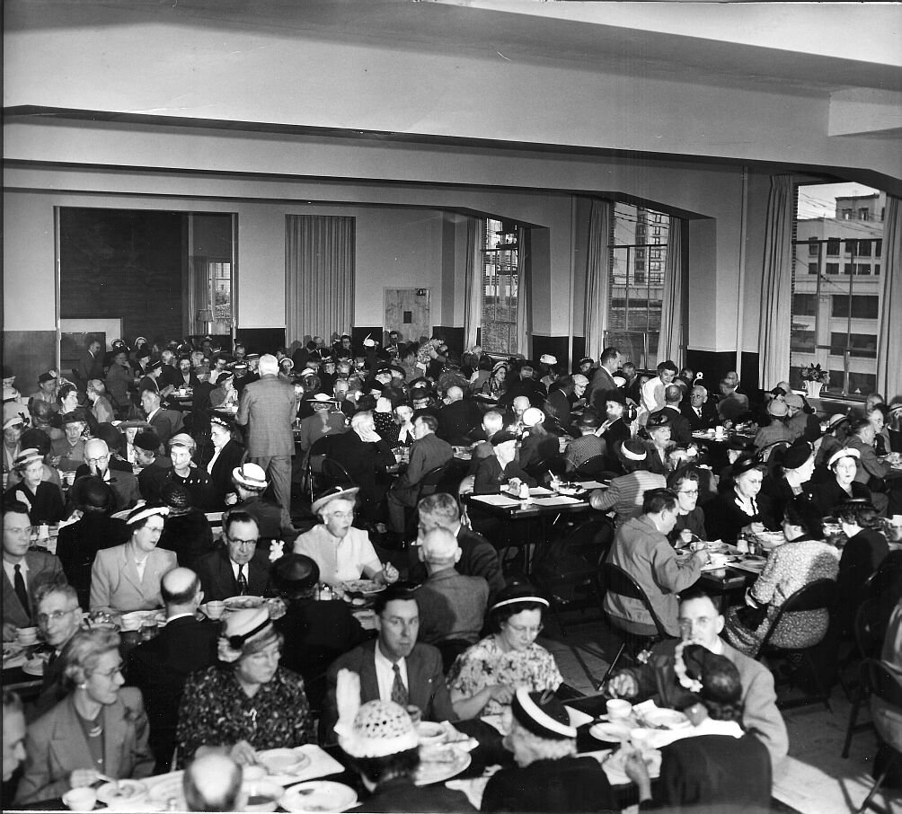Dedication luncheon in Ralph Drury Hall, 1951