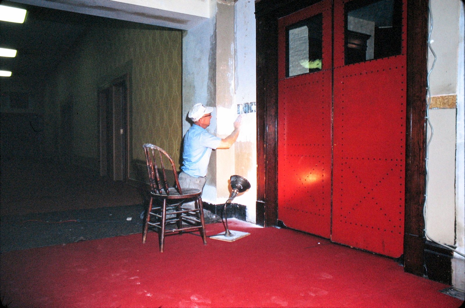 The remodeled Blaine Room with its performance stage, around 1970