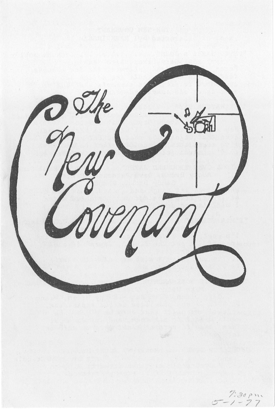 The New Covenant rock group performing in the early 1970s