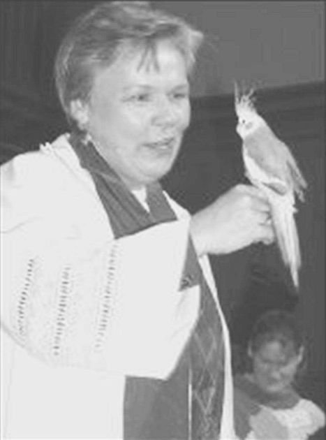 Pets and people at the 2001 Blessing of the Animals service