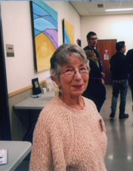 Jean Ferguson smiling at First Church